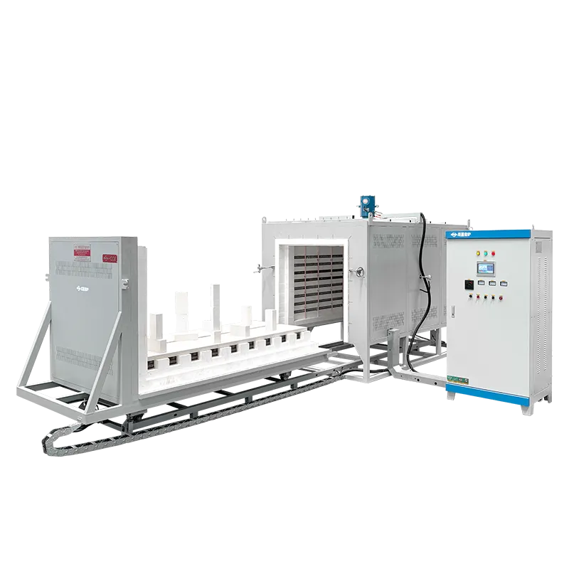 1200度高温精密台车电炉带热风搅拌